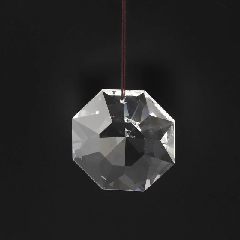 Sanpyl Hanging Window Crystal Octagonal Prism, Crystal Light Catcher, Glass Hanging Ornaments, Rainbow Maker Pendant Decoration with Rope for Easy Hanging (Transparent) - Image 3